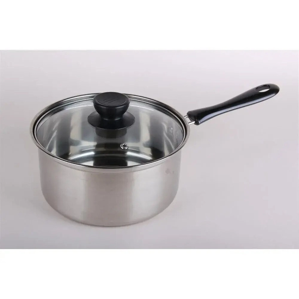 Ковш с крышкой 2л. стальной цвет