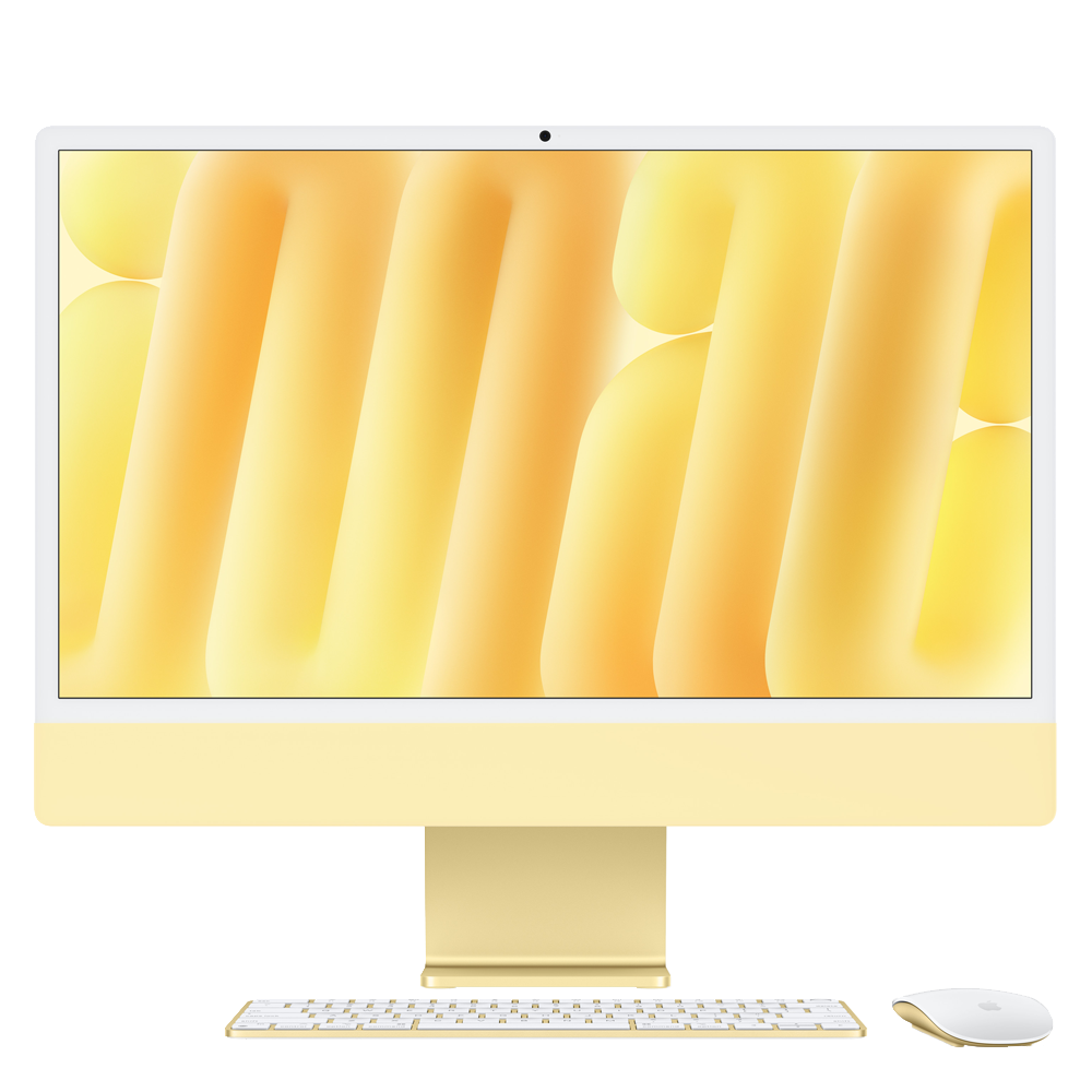 Моноблок Apple iMac 4.5K 24" (M4, 10 CPU/10 GPU, 2024) 32/2TB, Yellow (Желтый)