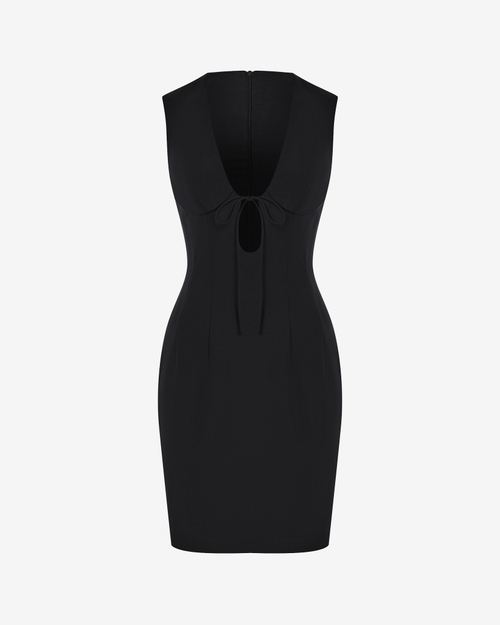 Платье мини из костюмной ткани