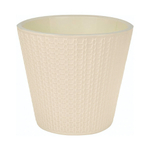 Горшок для цветов "Velvet" D330 мм, 16л на колесиках (бежевый)