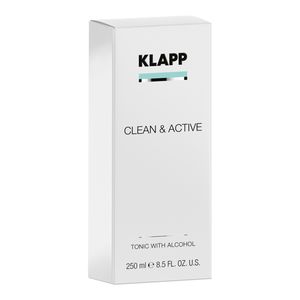 Тоник для жирной кожи со спиртом Clean&Active Tonic, Klapp, 250 мл