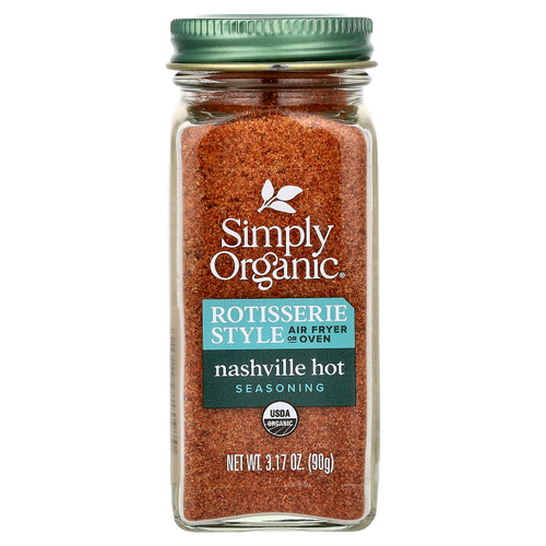 Simply Organic, приправа для гриля, «нэшвильский острый», 90 г (3,17 унции)