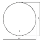 Зеркало Azario Плаза-2 77 см LED-00002246 с подсветкой