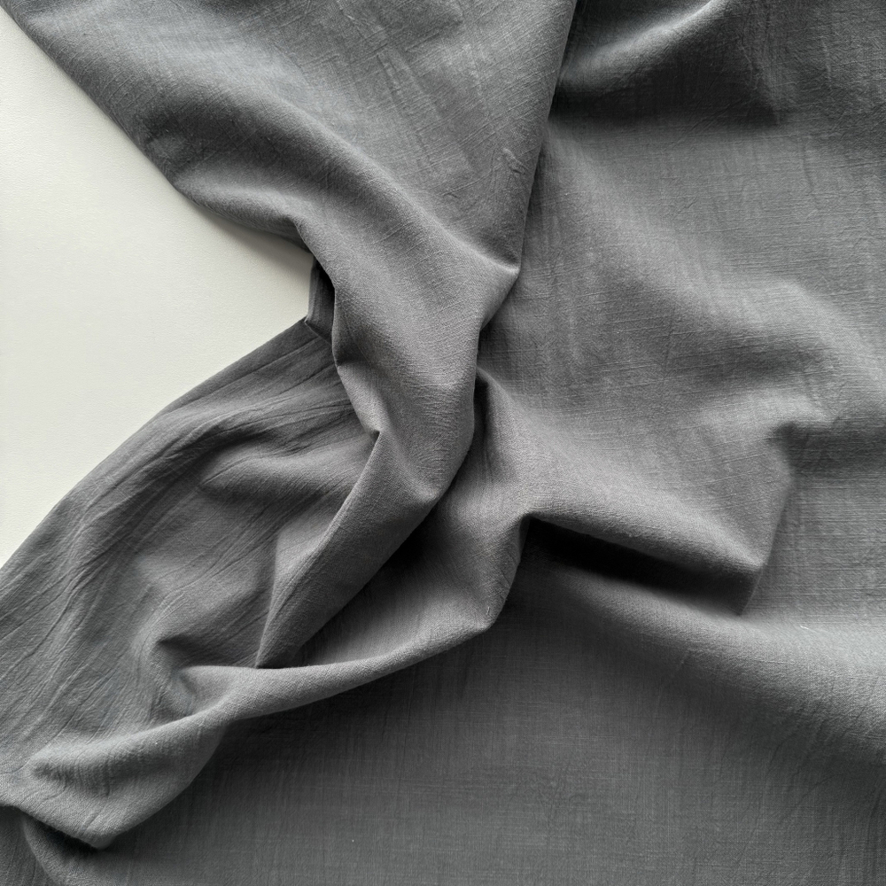 Хлопок "под Лён" Серый