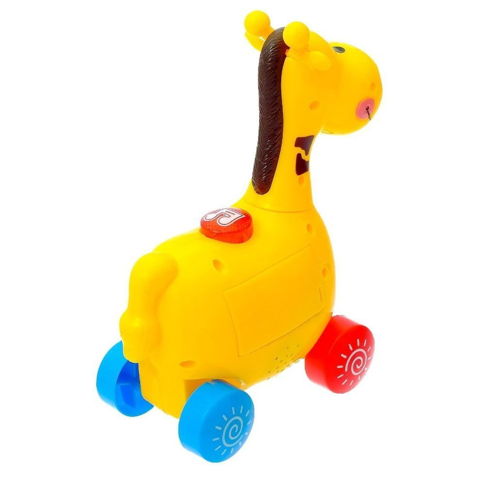 Каталка Умка, Жираф, 12х9х10 см, пластмасса, 1107B066-R, жел