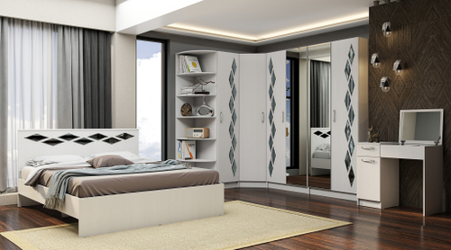 Шкаф 2-х створчатый Диана Анкор светлый