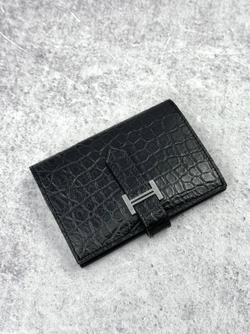 Картхолдер Hermes из кожи крокодила