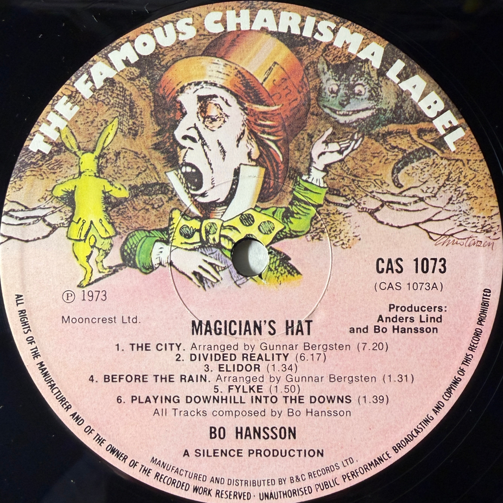 Bo Hansson ‎– Magician's Hat (Англия 1973г.) Т