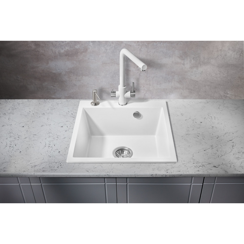 Мойка для кухни MILACIO Murcia 51 Cuarzo MC.77022, белый