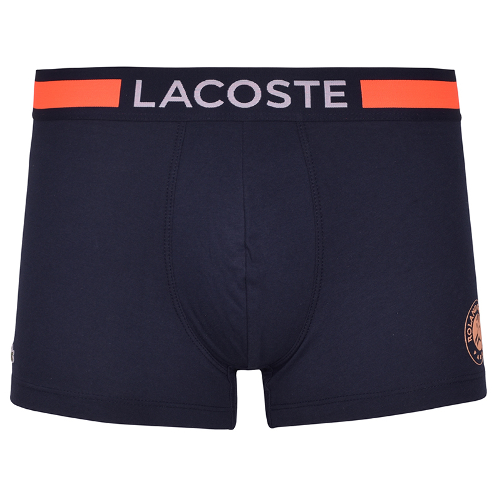 Мужские спортивные боксеры Lacoste Roland Garros Edition Jersey Trunks 1P - navy blue/orange
