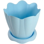 Горшок для цветов пластиковый 3л d-20см «Эдельвейс» с поддоном колор С192К