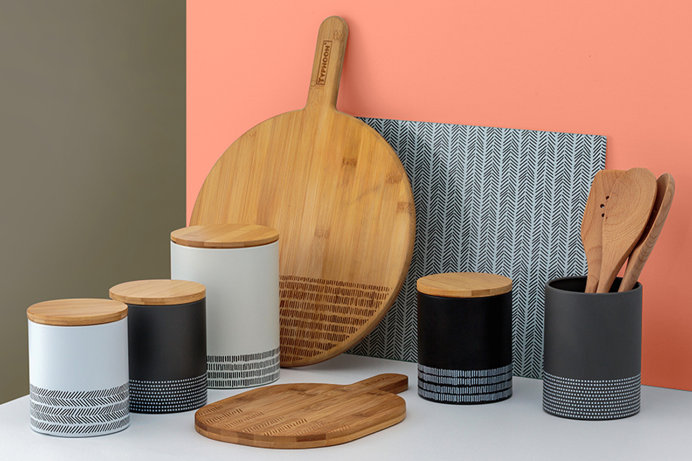 Емкость для хранения monochrome средняя черная  1 л