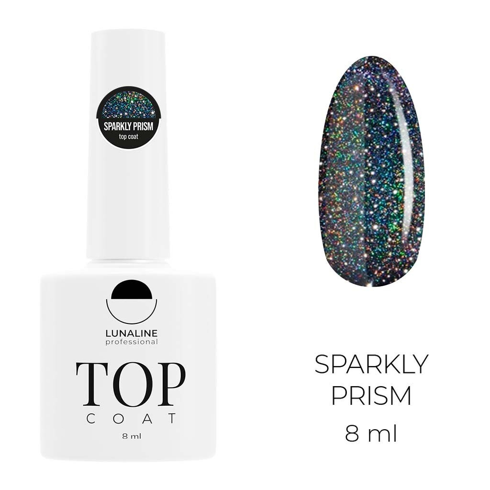 Топ для гель-лака LunaLine Sparkly Prism 8 мл