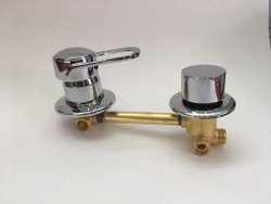 Смеситель для душевой кабины DC 6312 трубка 120мм. гайка, 4 режима