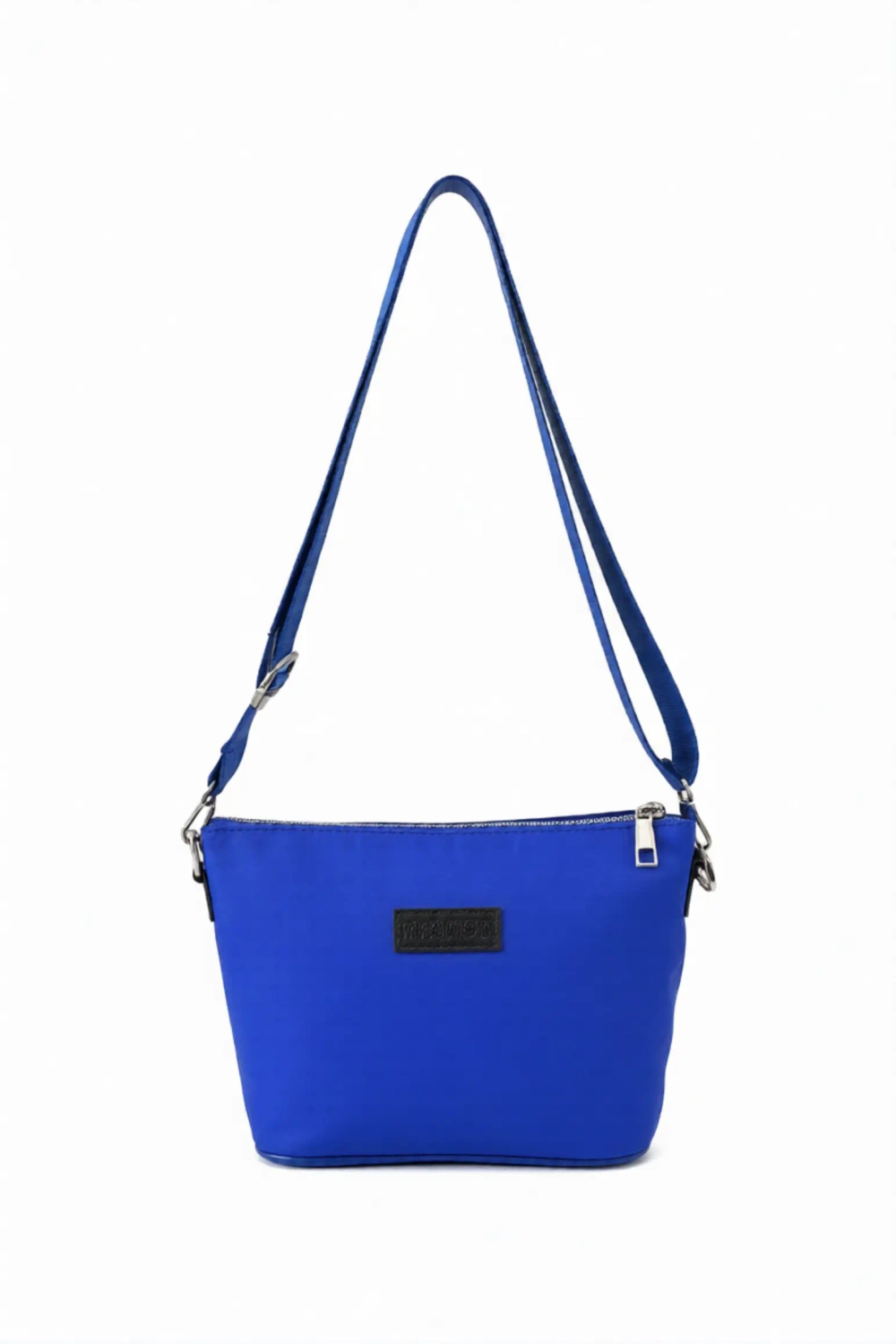 Сумка женская через плечо из нейлона синяя QOZA