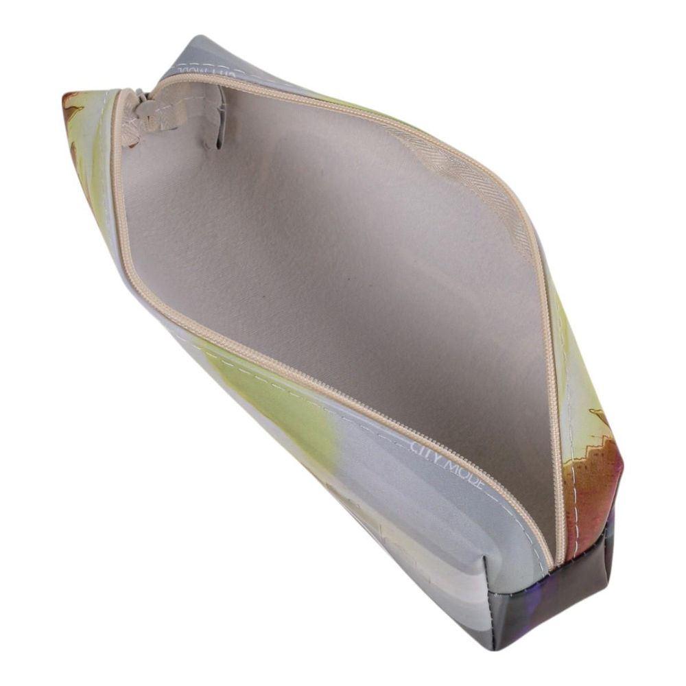 Пенал-косметичка 1 отд. 20*5,5*3,5см кожзам "Мото" 4 вида микс