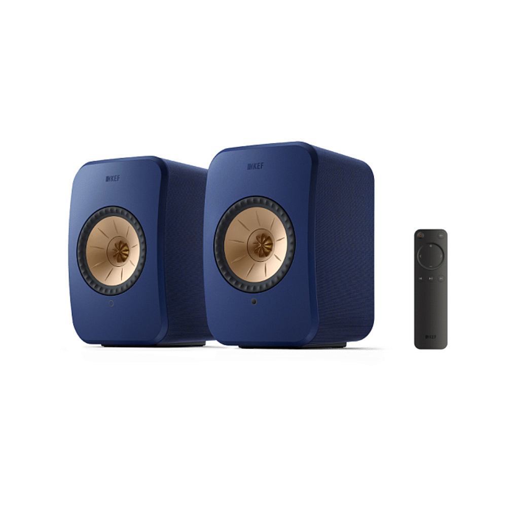 KEF LSX II Cobalt Blue активная беспроводная полочная акустическая система (пара)