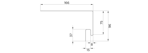 Околооконная планка для сайдинга FineBer Extra Acrylic Могано 3050 мм