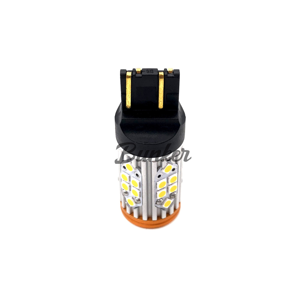 Светодиодная автомобильная LED лампа TaKiMi Special Amber W21/5W CANBUS 12V Неполярная