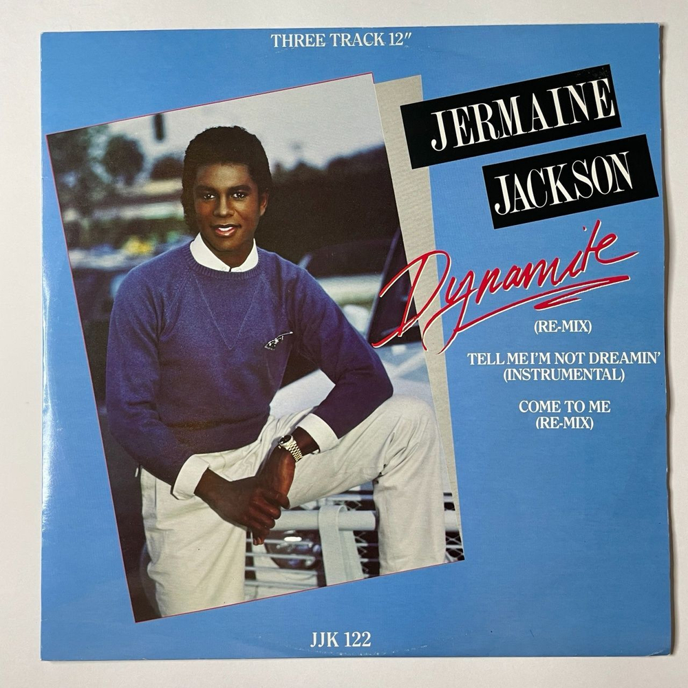 Винтажная виниловая пластинка LP Jermaine Jackson Dynamite (Re-Mix) (UK 1984)