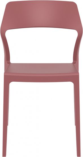 Стул пластиковый Snow красный