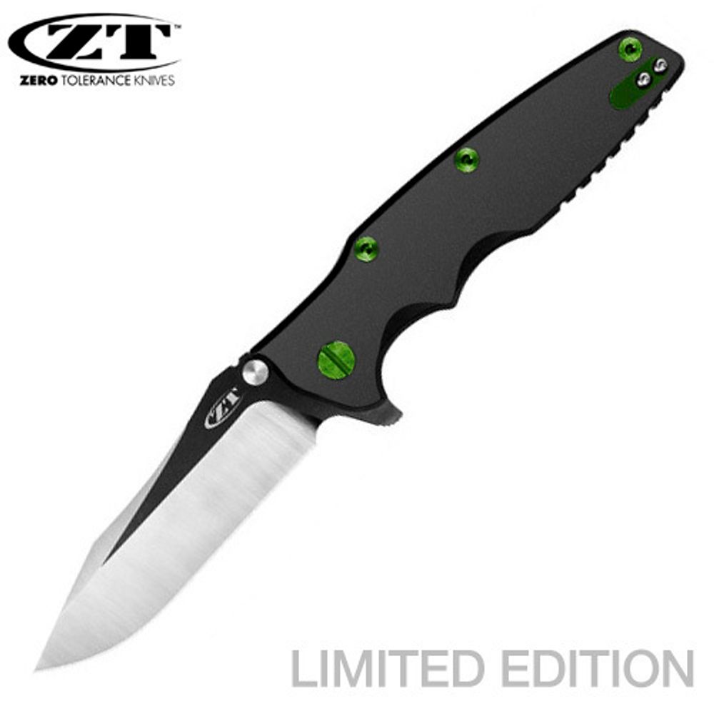 Нож Zero Tolerance модель 0392BLKGRN Рик Хиндерер Limited Edition