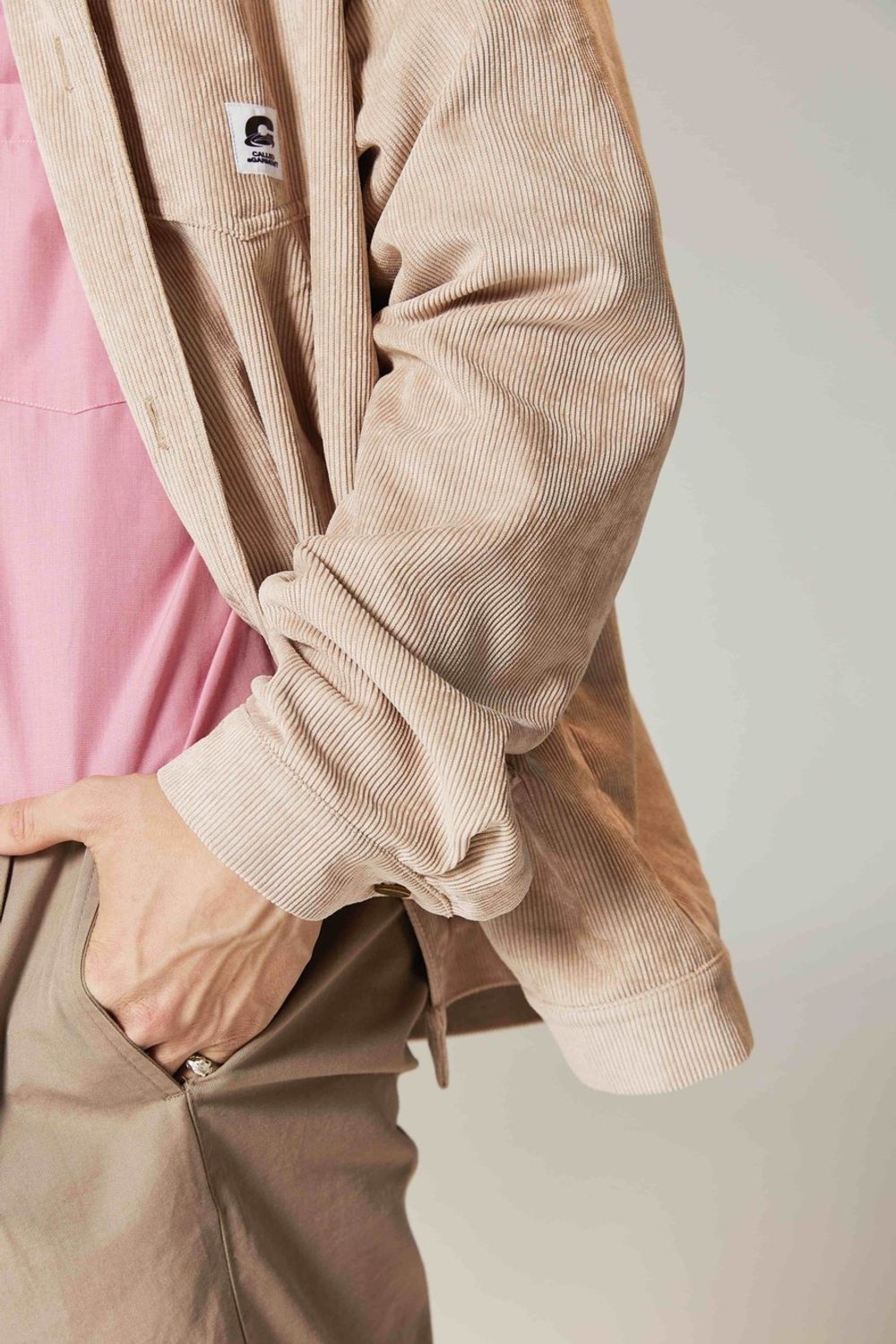 Куртка Called a Garment Corduroy work Светло-бежевая