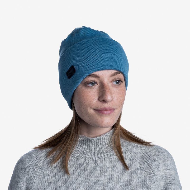 Вязаная шапка Buff Hat Knitted Niels Dusty Blue Фото 5