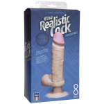 Вибромассажер-реалистик на присоске The Realistic Cock ULTRASKYN Vibrating 8”- 23,5 см. (Цвет: телесный)