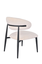 Кресло лаунж Ayla молочный