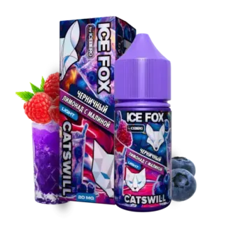 Жидкость ICE FOX & CATSWILL Salt 2% 30 ml - ЧЕРНИЧНЫЙ ЛИМОНАД С МАЛИНОЙ