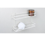 Полка прямая двухэтажная белая FX-730W-2