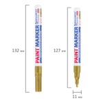 Маркер-краска лаковый (paint marker) 2 мм золотой нитро-основа алюминиевый корпус BRAUBERG PROFESSIONAL PLUS (12 штук в упаковке)