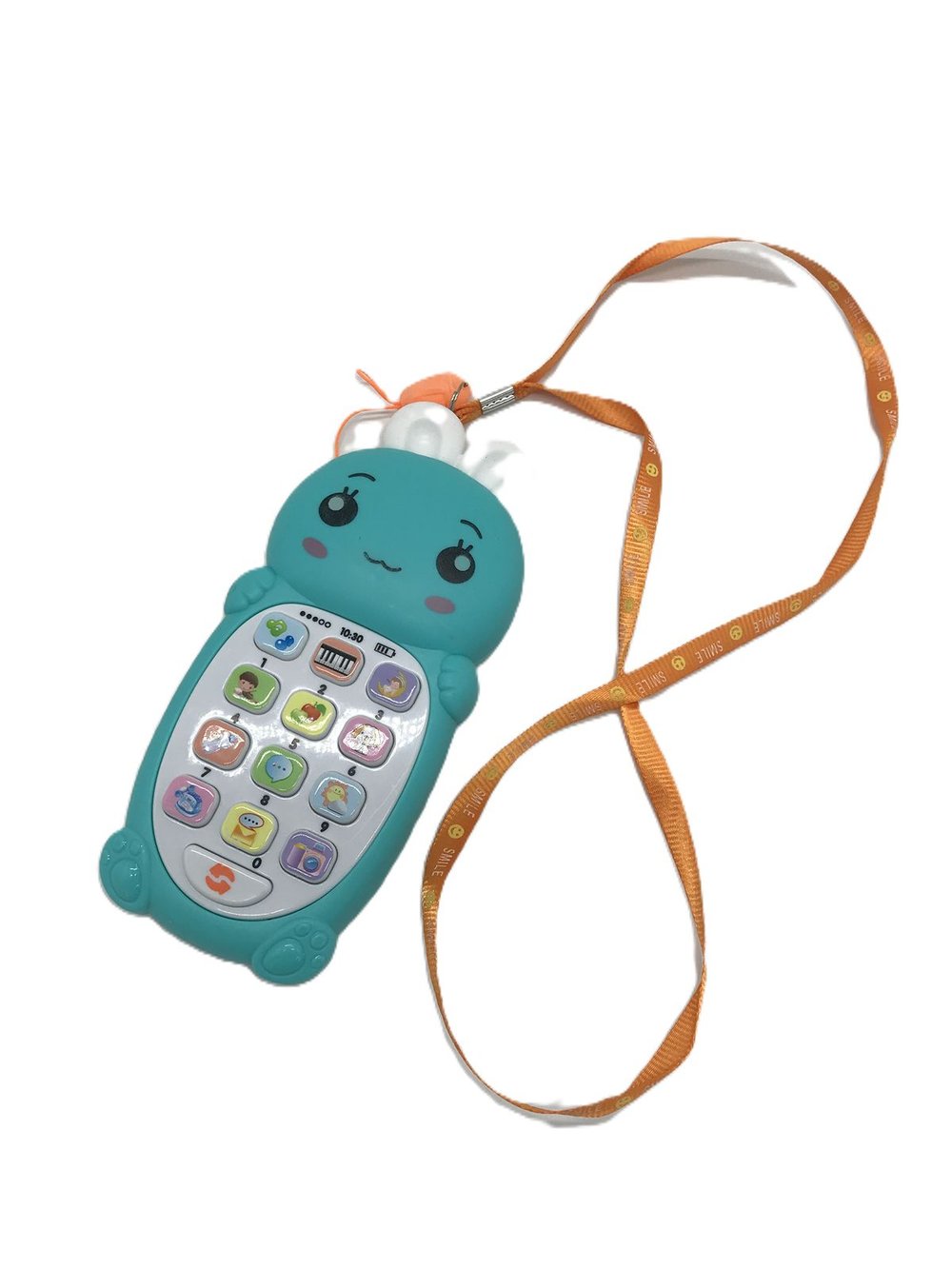 Игрушка звуковая Телефон Зайчонок цвет голубой