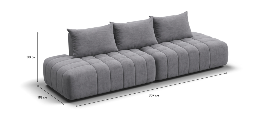 Диван Босс Твин прямой Велюр Royal агат