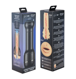 Набор PowerBlow & Feel Stroker Mouth: мастурбатор-ротик и интерактивная насадка (Цвет: черный)