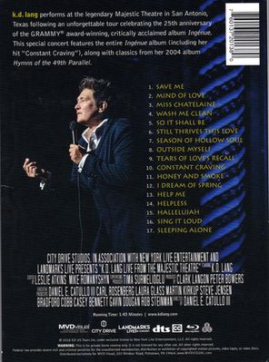 k.d. lang / Ingenue Redux - Live From Majestic Theatre (Blu-ray)
