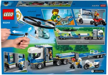 LEGO Конструктор LEGO City Police 60244 Полицейский вертолётный транспорт, 317 дет.