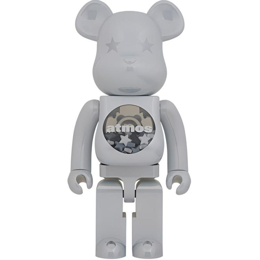 Дизайнерские игрушки BE@RBRICK x atmos 1000% WHITE CHROME Ver. 70cm, atmos -1000%