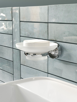 Мыльница STWORKI Дублин HADB34200 настенная, стеклянная, хром