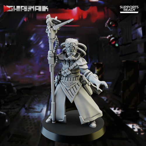 Astra Militarum Vostroyan Firstborn Psyker Санкционированный псайкер №1 миниатюра для dnd, днд, pathfinder, фентези, Настольная игра, НРИ, Варгейм, РПГ