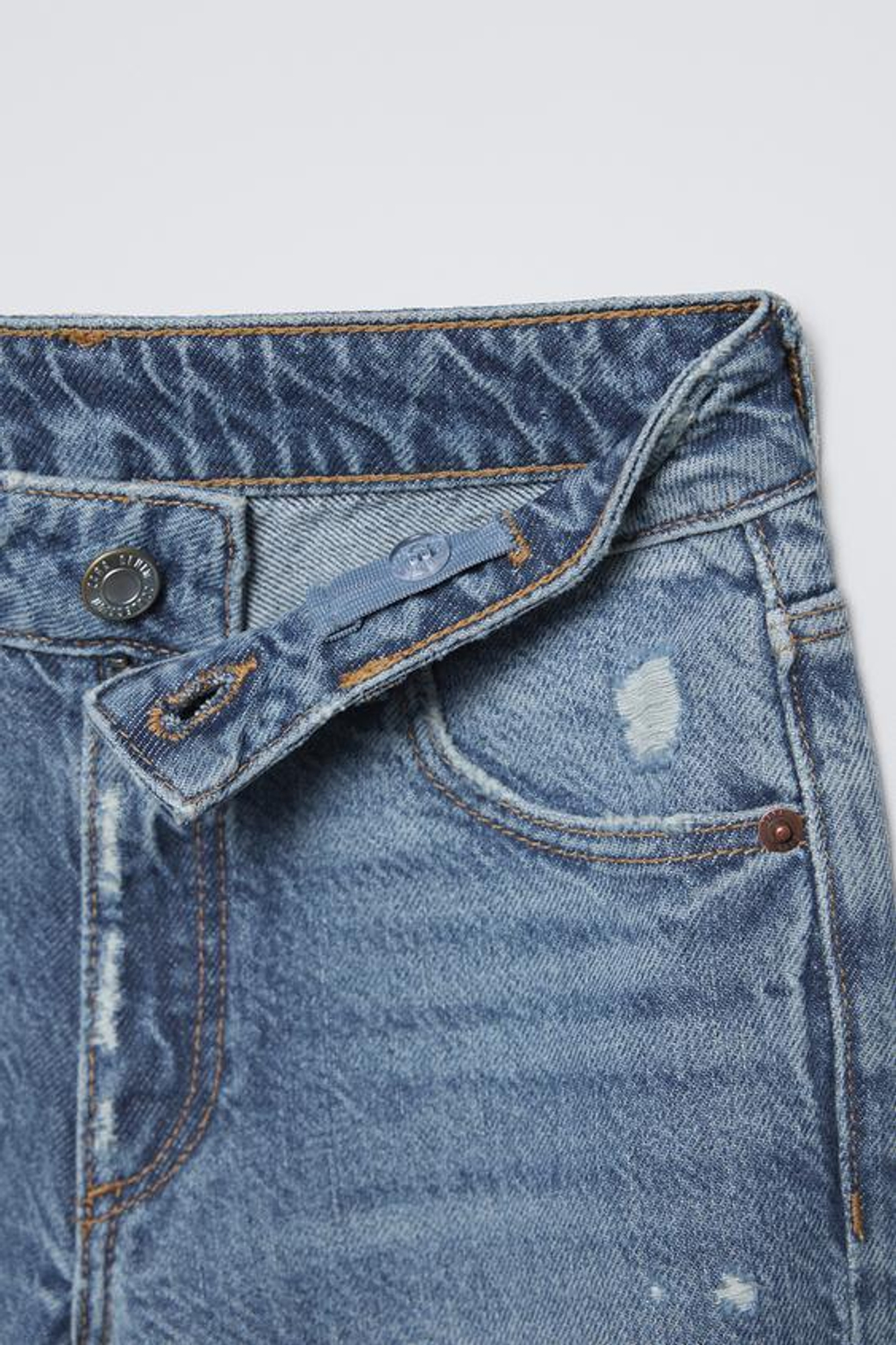 ZARA ДЖИНСЫ С ШИРОКИМИ ШТАНИНАМИ, СИНИЙ