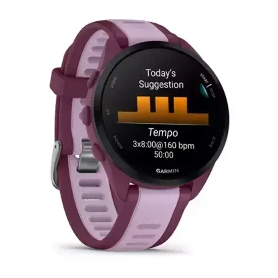 Беговые смарт-часы Garmin Forerunner 165 Music, Berry/Lilac 010-02863-33