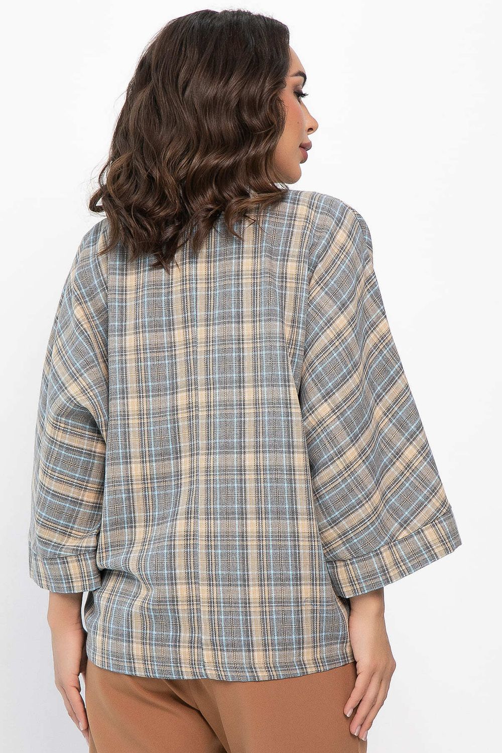 Блуза Ватсон (серо-бежевая) Б14150-12М LT Collection