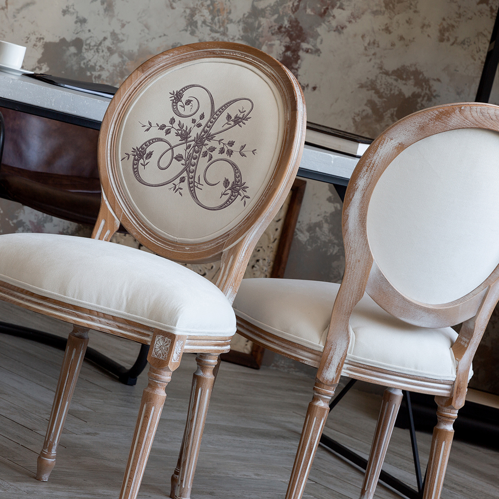 Стул Объект мечты Монограмма буквы X