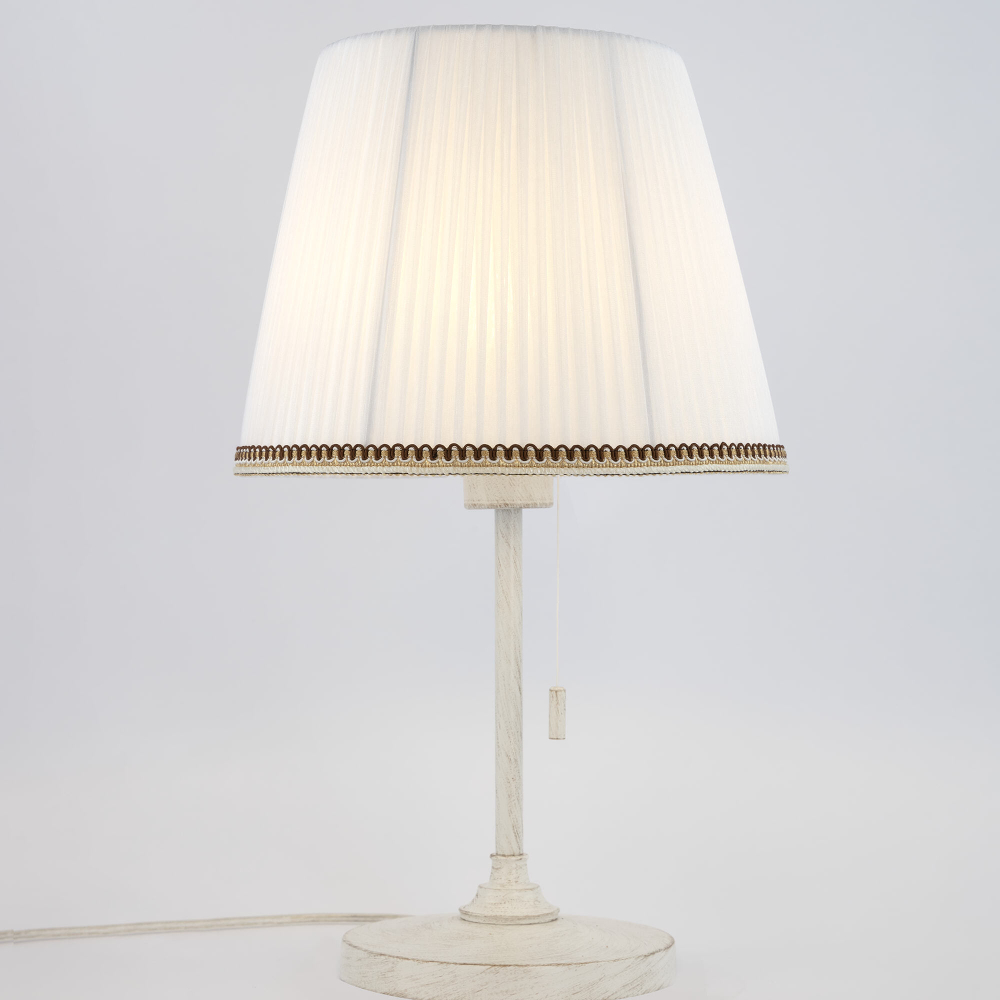 Citilux Линц CL402720 Настольная лампа патина с белым абажуром