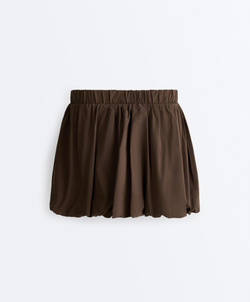 Oysho Юбка-баллон high rise Compressive, темно-коричневый