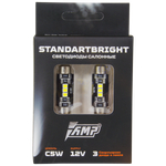 Светодиодная лампа AMP StandartBright 41мм T11 C5W (2шт)