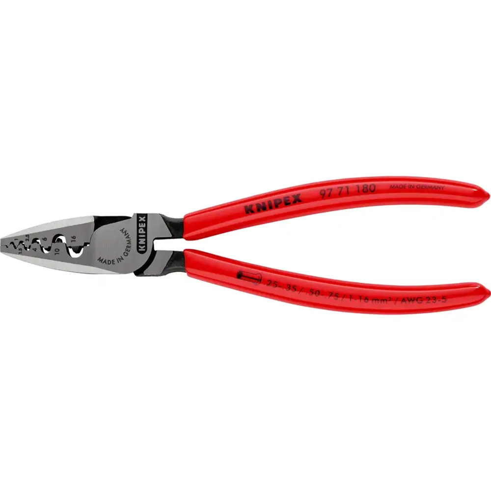 Инструмент для обжима контактных гильз 180 мм Knipex 97 71 180