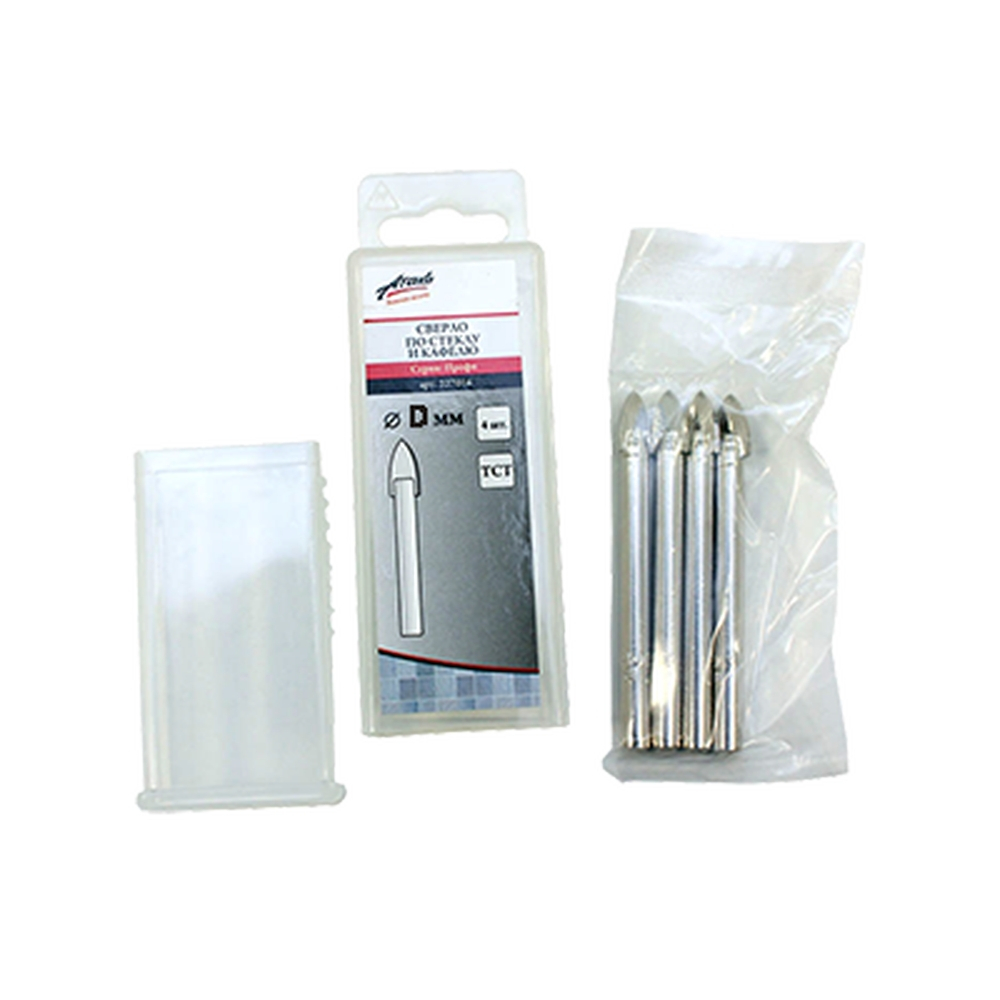 Сверло по кафелю и стеклу 3мм профи Атака